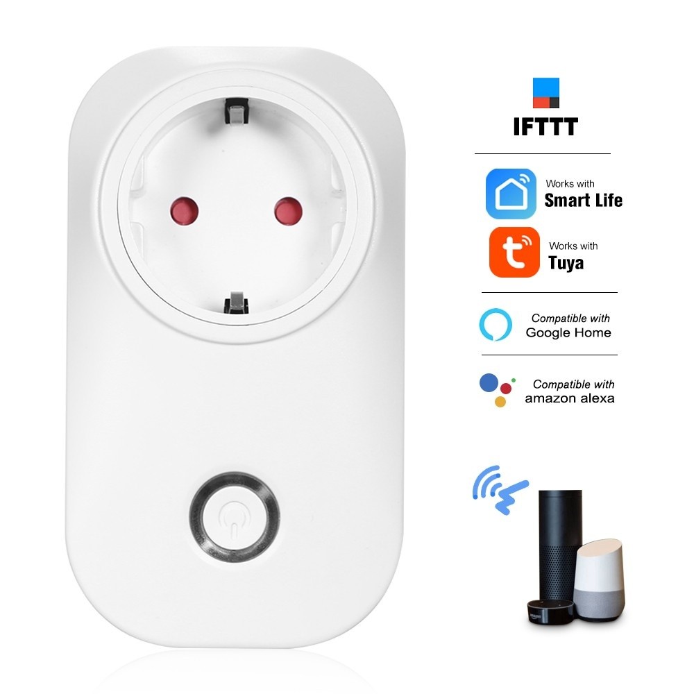 Smart Power Plug Smart Home Socket Voice Control Compatible with Amazon Echo & for Google Home IFTTT Tmall Elf