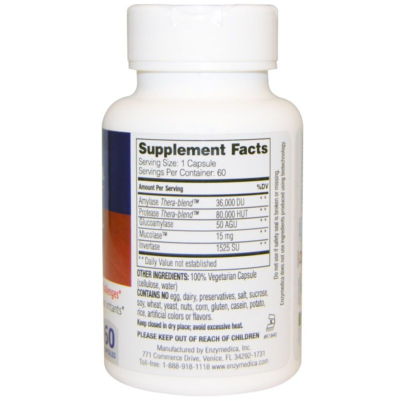 Enzymedica Allerase, 60 Capsules, Dietary Supplements