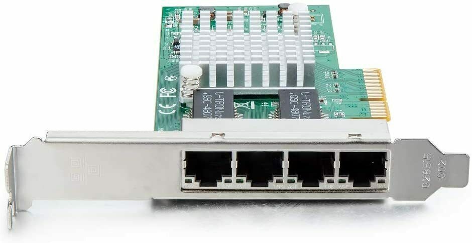 1.25G Gigabit Ethernet Converged Network Adapter (NIC) with Intel 350 Chip, Quad Copper RJ45 Ports, PCI Express 2.1 X4, Compare to Intel I350-T4