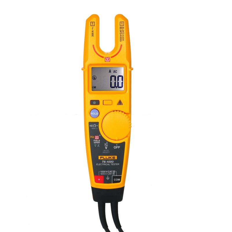 FLUKE T6-1000 NCV Clamp Meter Digital Multimeter Clamp Multimeter Universal Meter Clamp True-RMS Electrical Tester Ammeter AC/DC Voltage Meters 200A AC Current Clamp Meter 1000V DC/AC Voltage 2000O