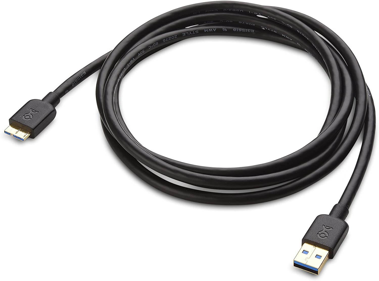 Cable Matters 2-Pack Micro USB 3.0 Cable (USB to USB Micro B Cable) in Black 6 ft