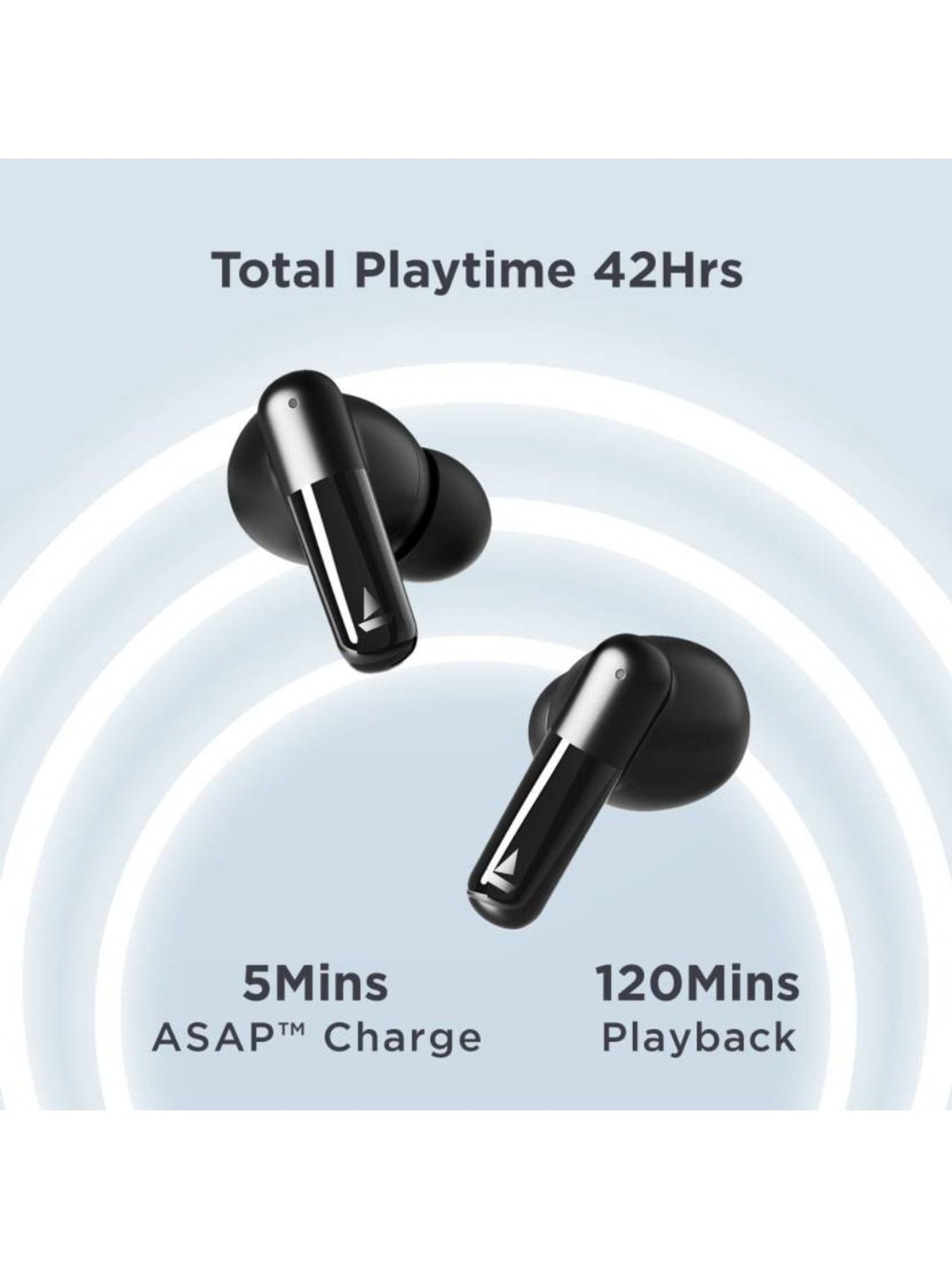 Boat Airdopes 172 True Wireless with ENx & Beast Mode - Stunning Black