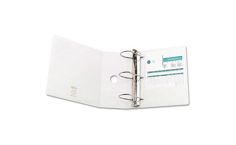 Wilson Jones Heavy-Duty D-Ring View Binder w/Extra-Durable Hinge 5" Cap White 38550W