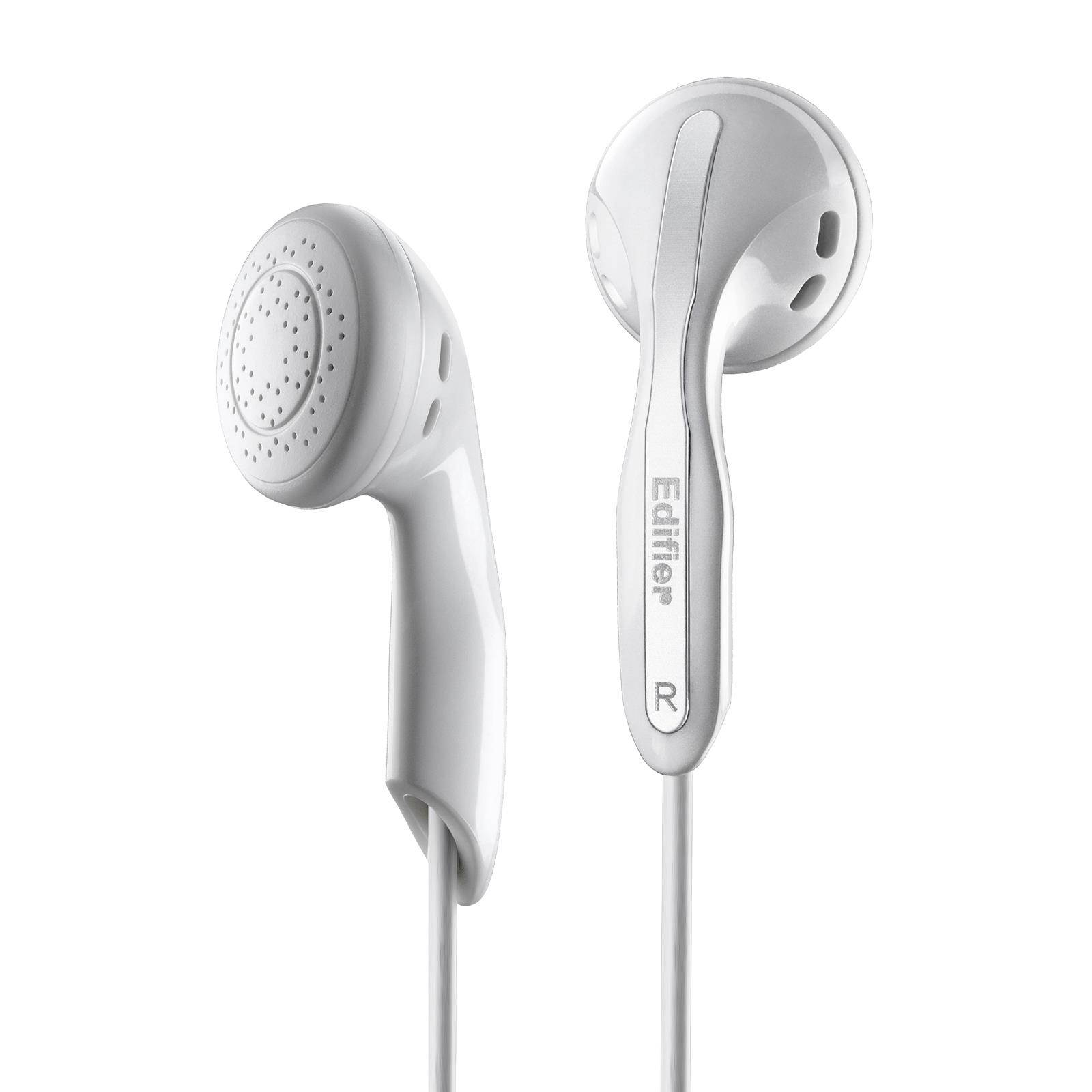 Edifier H180 Headphones Hi-Fi Stereo In Ear Earphones Durable Cord Classic Ear Buds Black, White