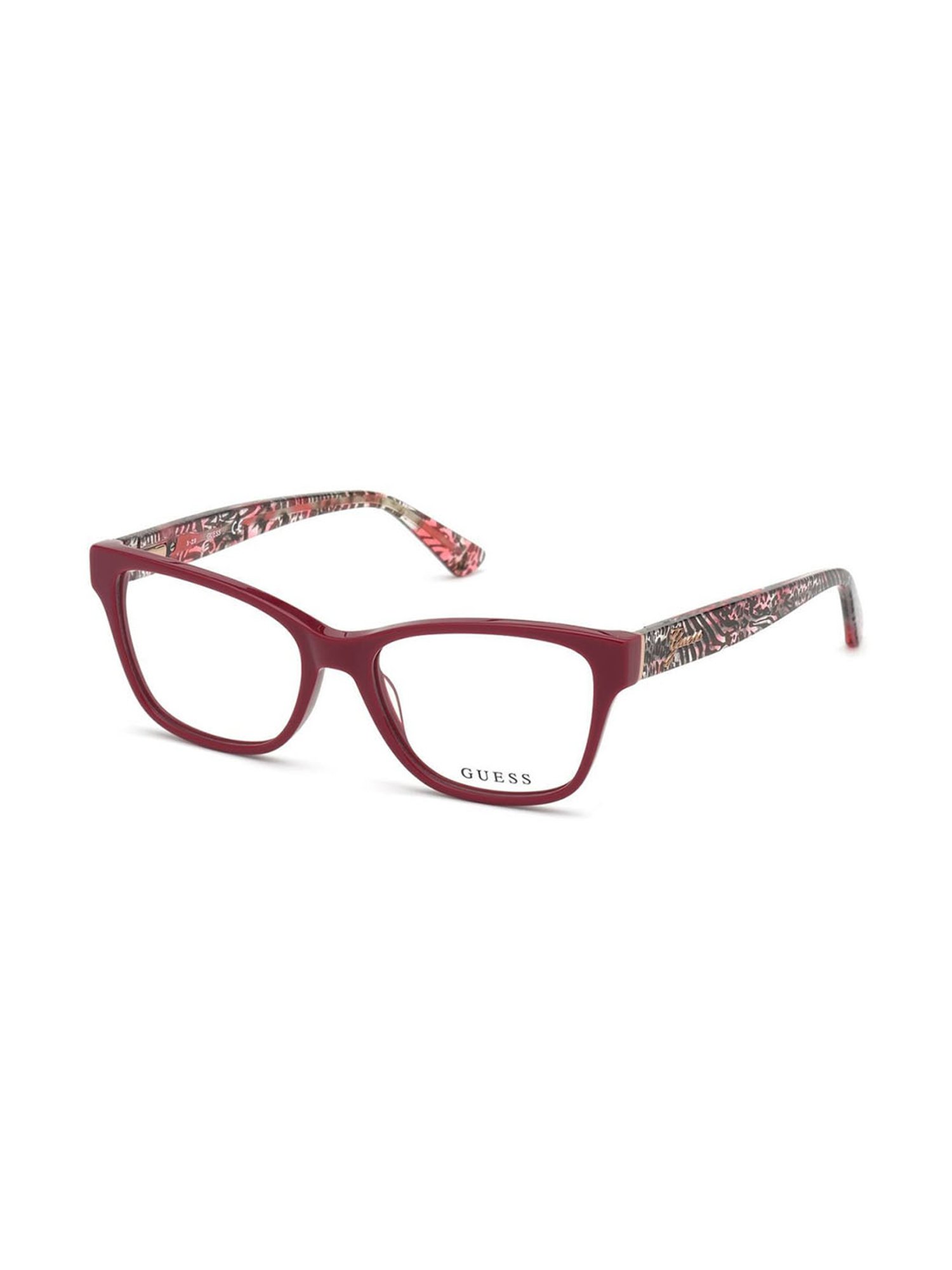 Guess Maroon Wayfarer Eye Frames for Women