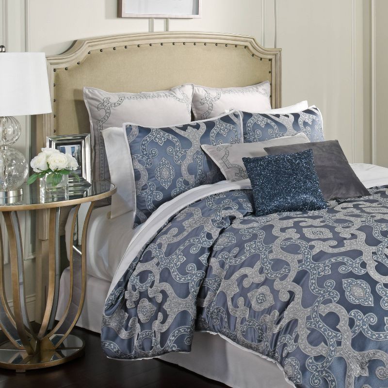 Blue Normandy Beaded Throw Pillow - Beautyrest