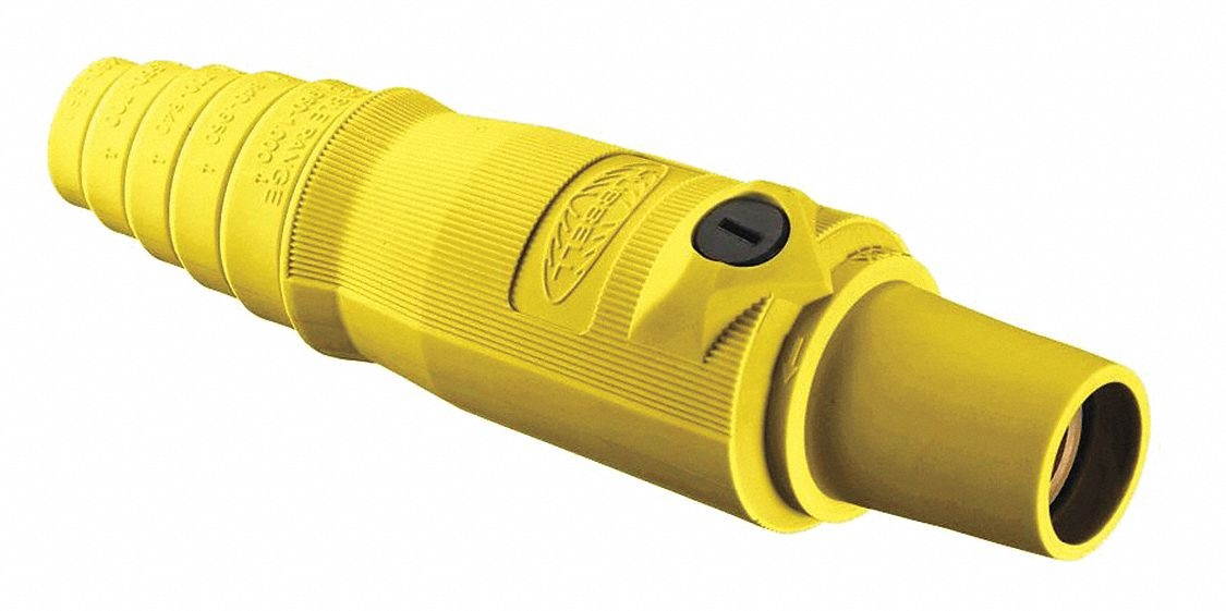 Connector,3R, 4X, 12,Single Pin,Yellow HUBBELL HBL300FY