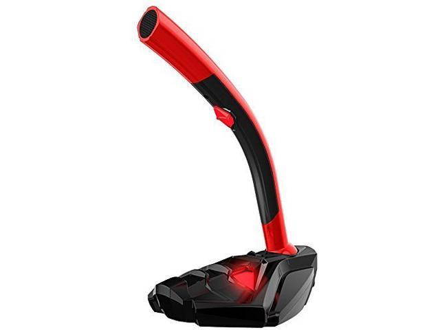 Werleo Voice Desktop USB Microphone for Computer Laptop PC Mac and PS4 High Definition Quality Audio for Recording Gaming Streaming YouTube & Podcast Mic-Red Onyx