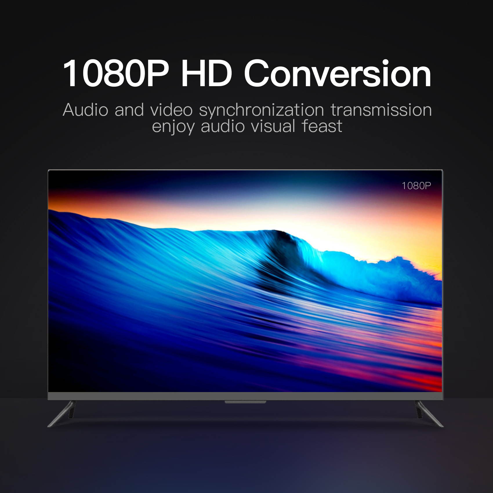 VENTION 1080P VGA to HDMI Adapter Male to Female Cable for Computer, Desktop, Laptop, PC, Monitor, HDTV (PC VGA Source Output to TV/Monitor with HDMI Connector)