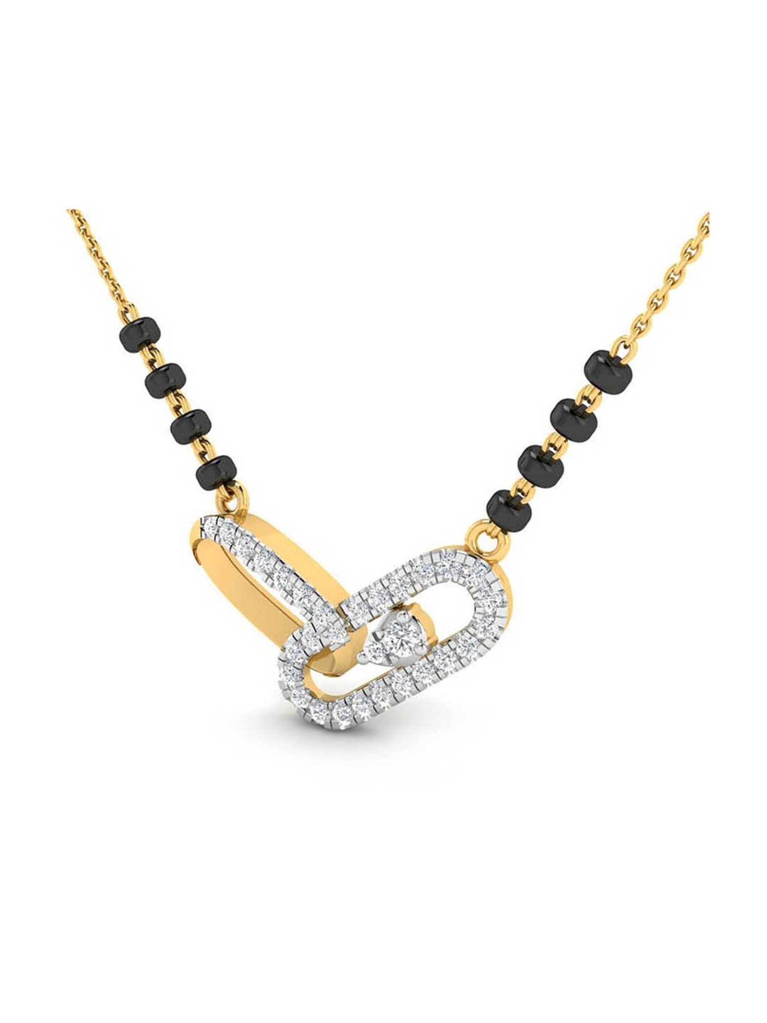 Waman Hari Pethe Jewellers 18k Gold & Diamond Mangalsutra for Women