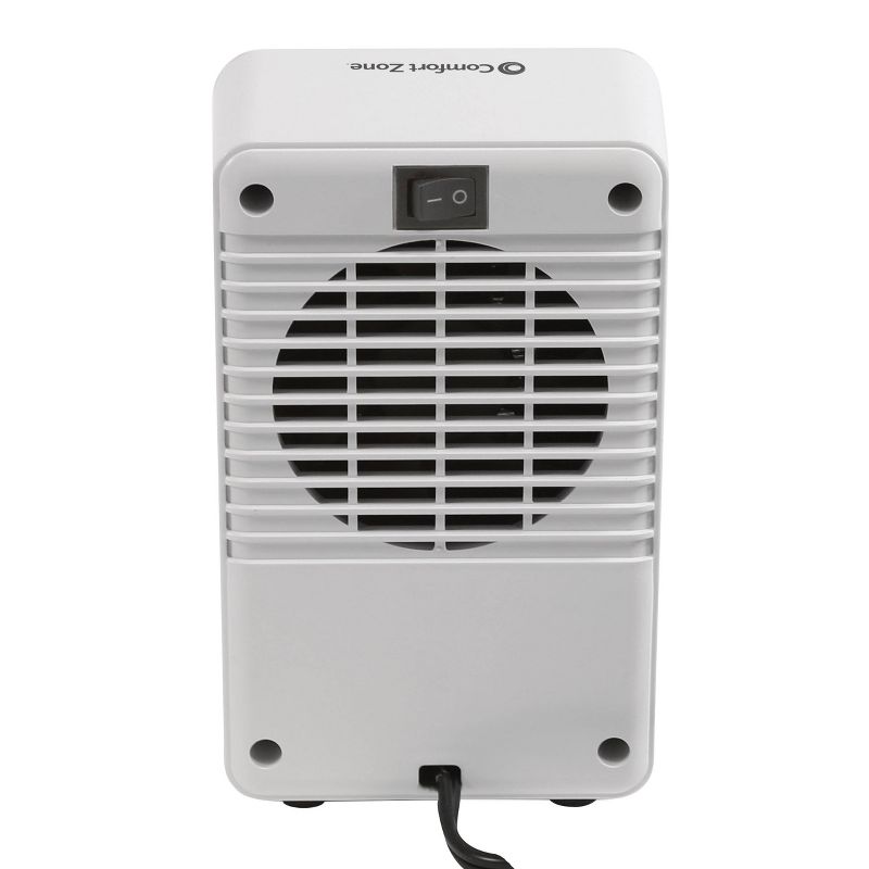 Comfort Zone Ceramic Heater Small Personal Fan