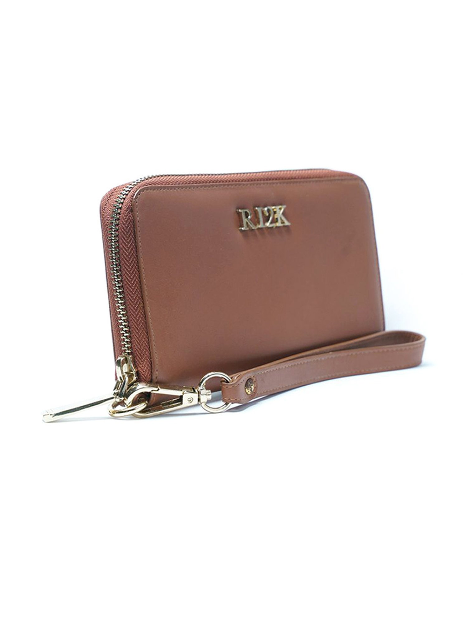 RI2K London Tan Leather Zip around Wallet