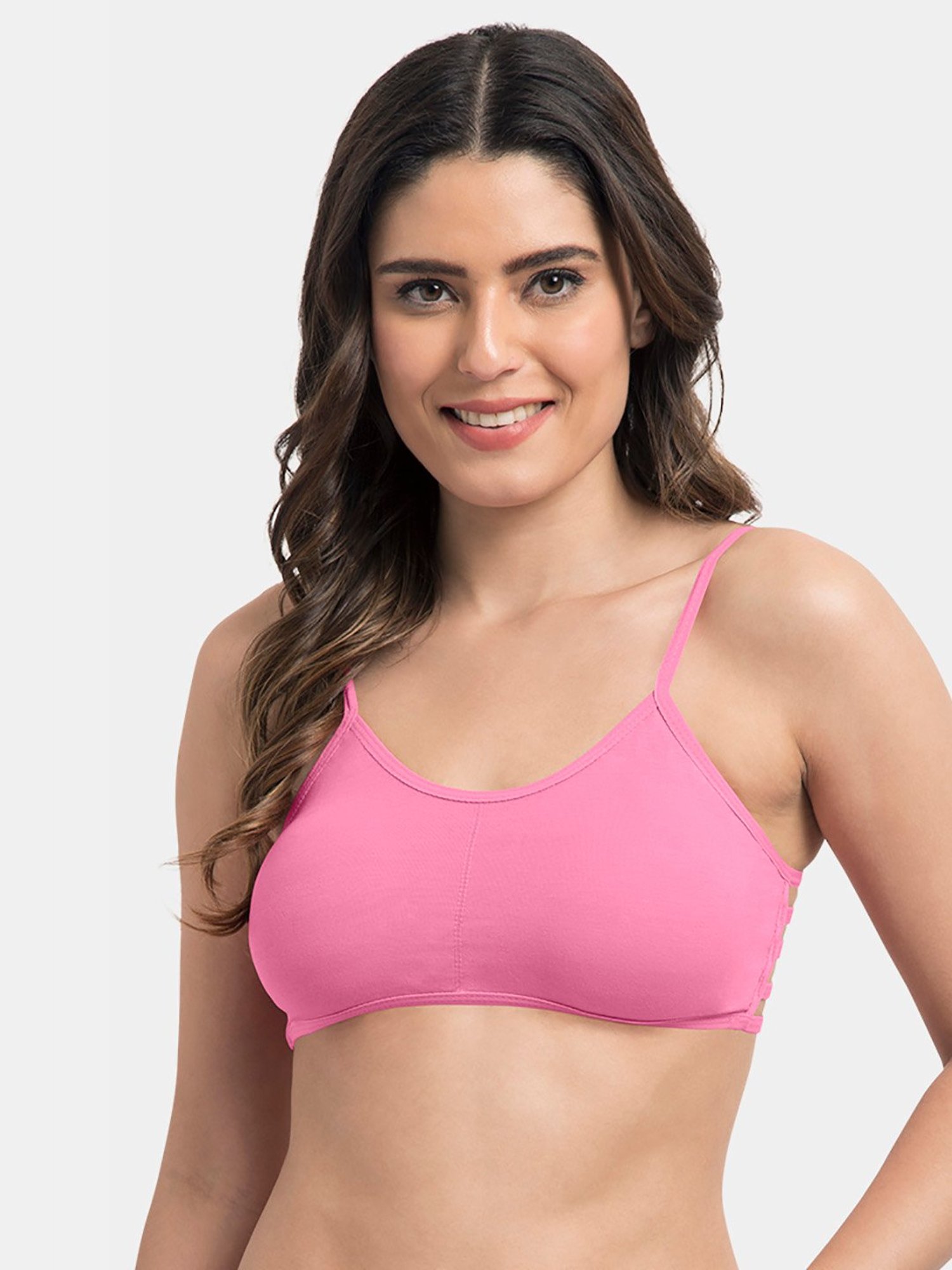Tweens Baby Pink Non Wired Padded Seamless Bra