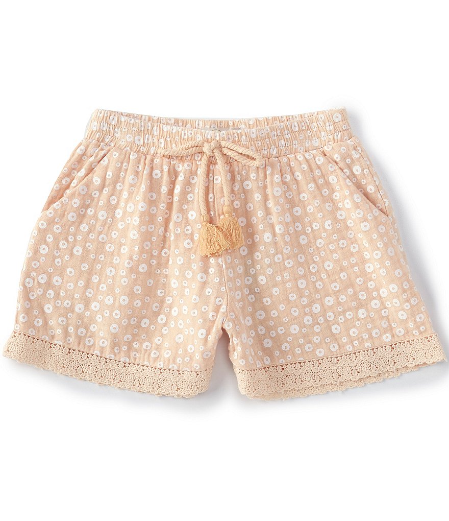Peek Little/Big Girls 2T-12 Everly Printed Lace-Trimmed Shorts