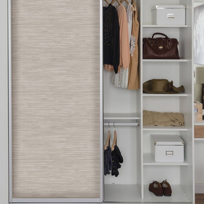 NuWallpaper Grassweave Peel & Stick Wallpaper Cream