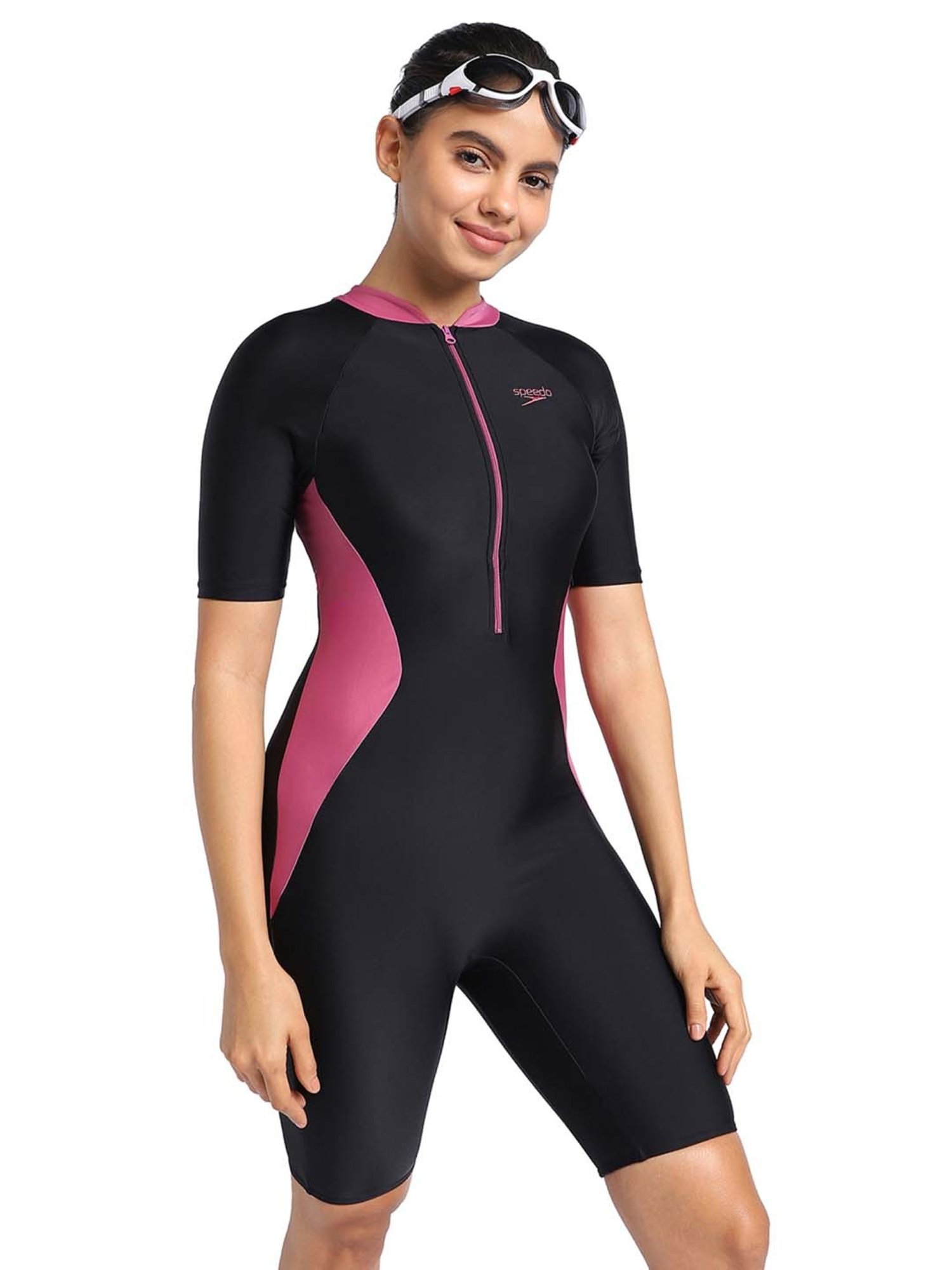 Speedo Black Plain Swimwear