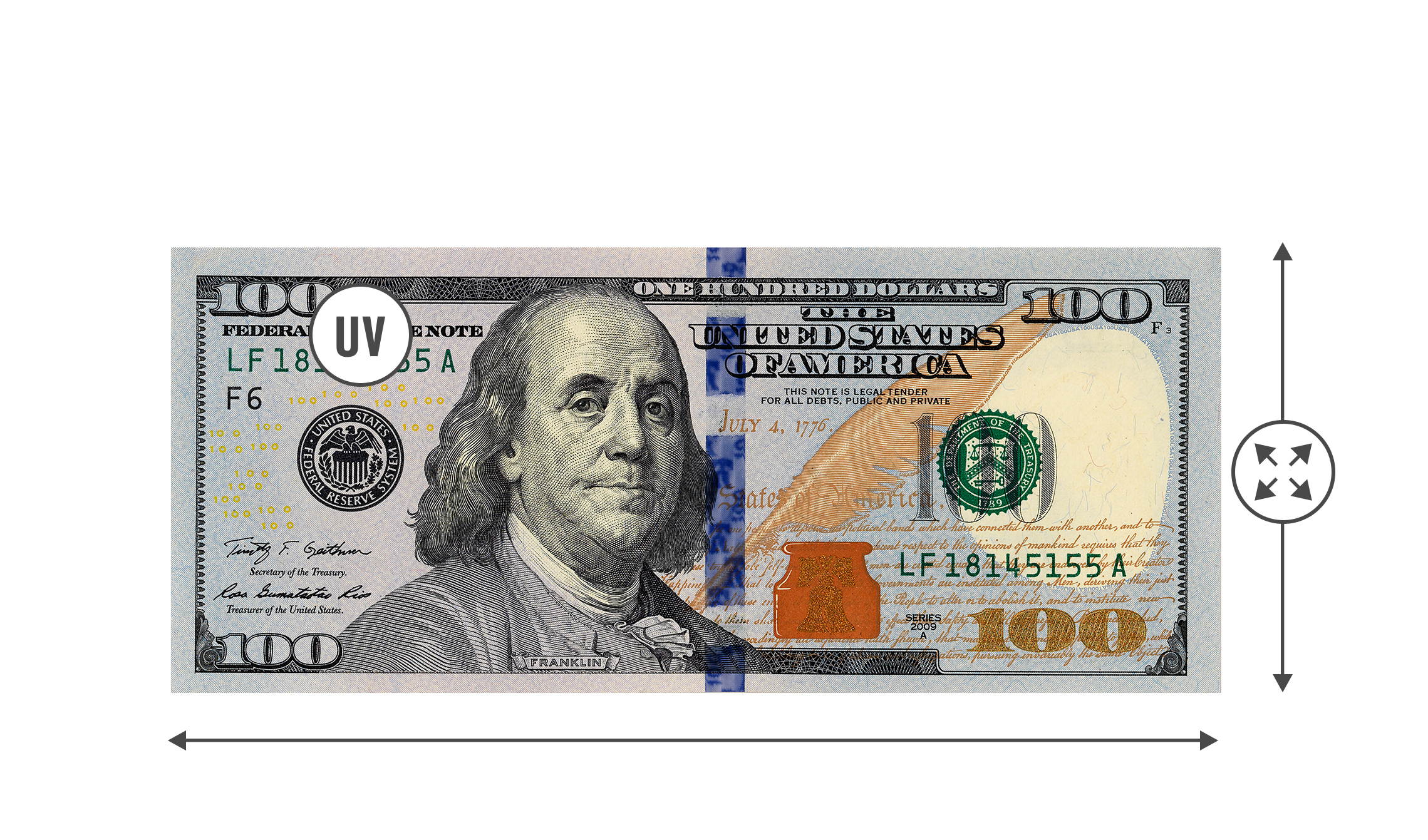 Safescan 2210 - Bill counter for sorted bills with two point counterfeit detection