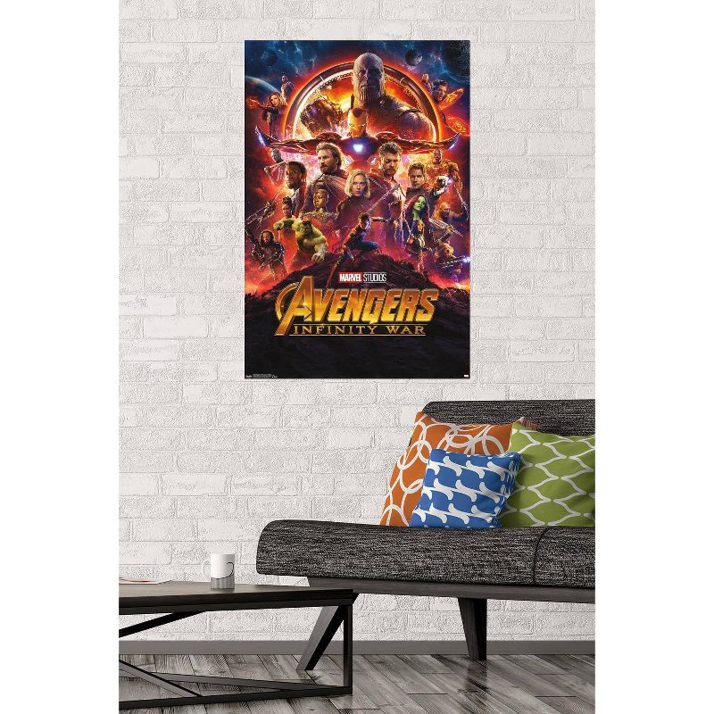 34" x 22" Marvel Cinematic Universe: Avengers: Infinity War One Sheet Unframed Wall Poster - Trends International