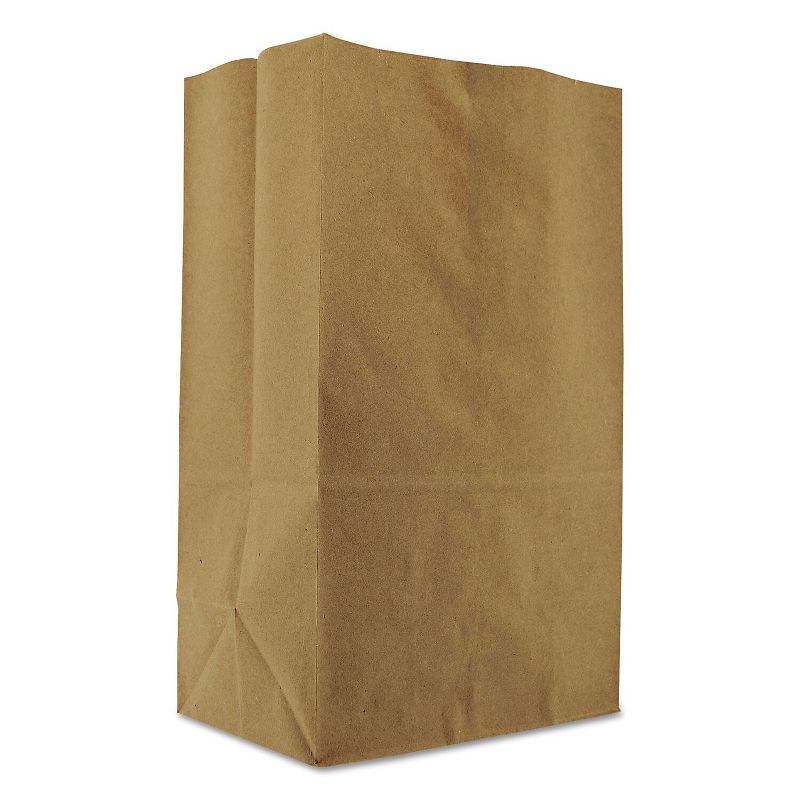 General 1/8 BBL Paper Grocery Bag 57 lb Kraft Standard 10 1/8 x6 3/4 x14 3/8 500 bags SK1857