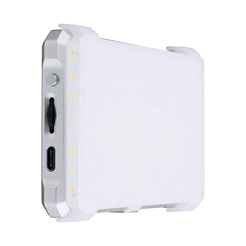 Camera LED Video Light, Dimmable Brightness Bi-Color 3200K-5600K Light Panel, Aluminum Body CRI96+, Built-in Rechargeable Battery for YouTube Studio Wedding Children Photography with Filter