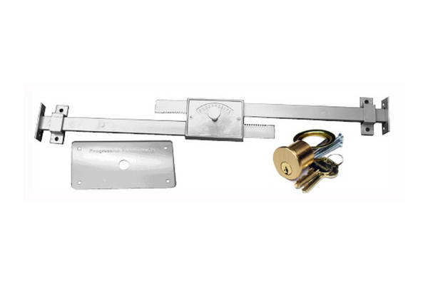 Progressive Hardware, DBL-01-36, Double Bar Fox Police Lock, Fits Doors 34" - 38"