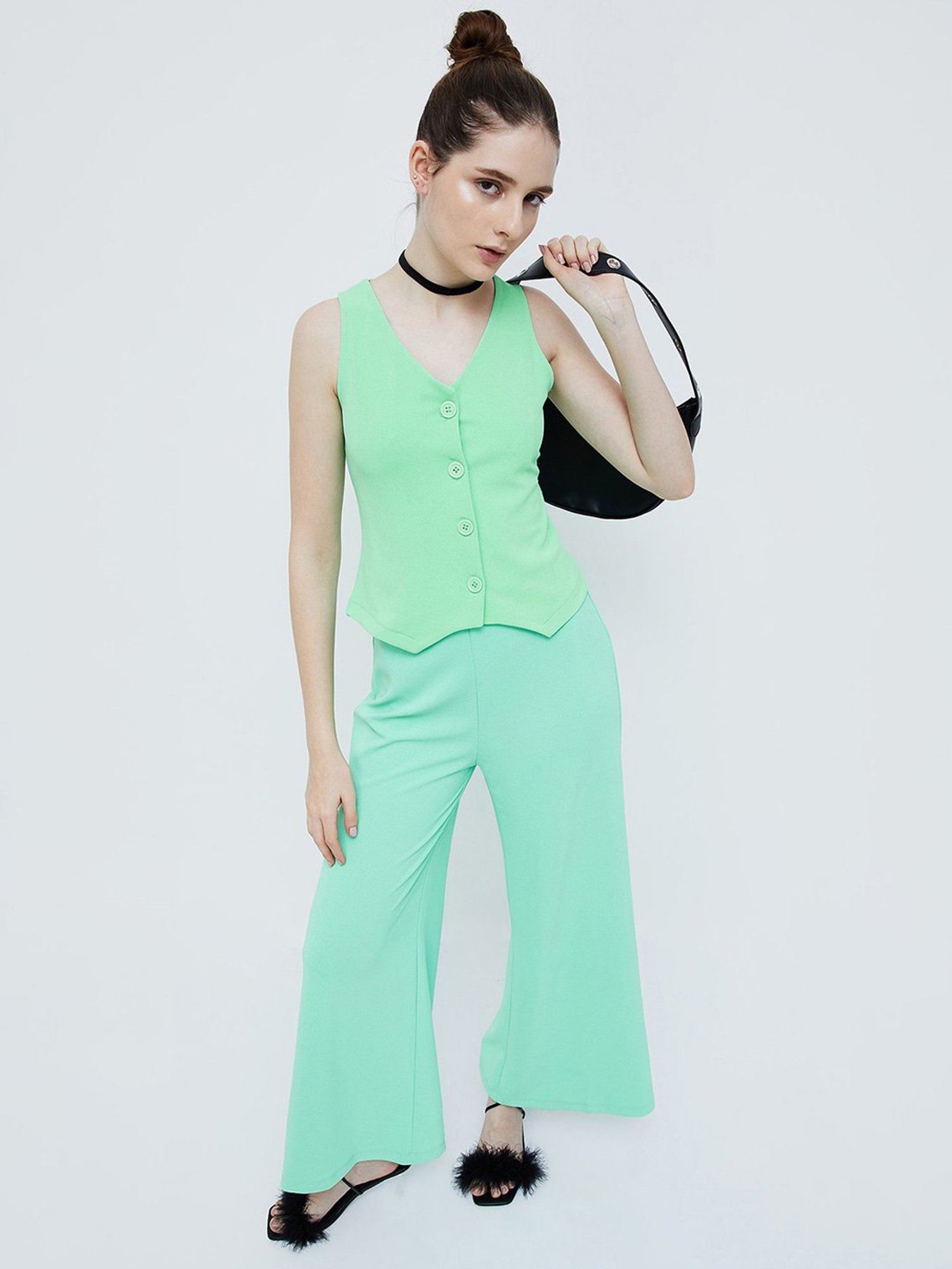 Ginger by Lifestyle Green Regular Fit Top