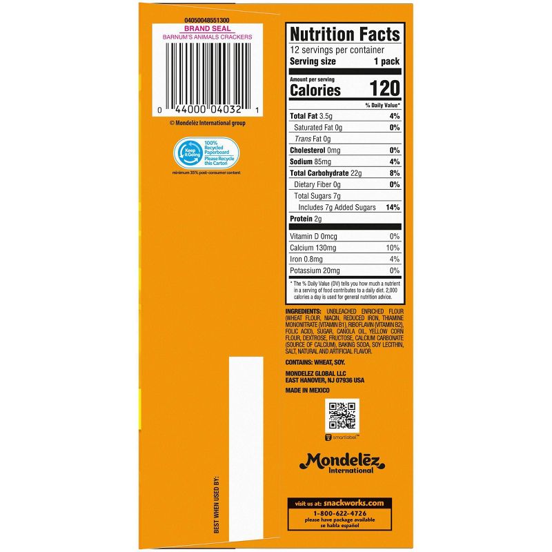 Barnums Animal Crackers Multipack - 12ct