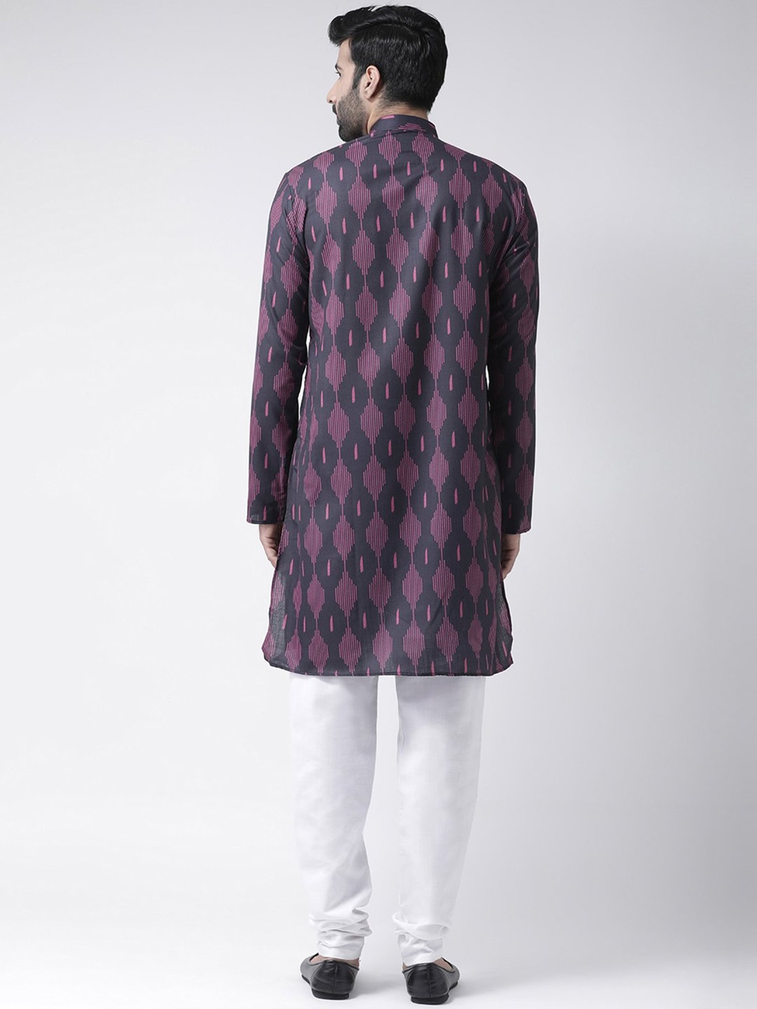 Hang up Purple Cotton Regular fit Printed Kurta Set