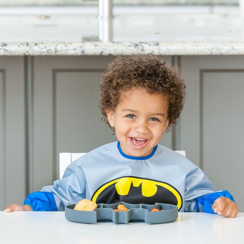 Bumkins DC Comics Batman Grip Dish - Gray