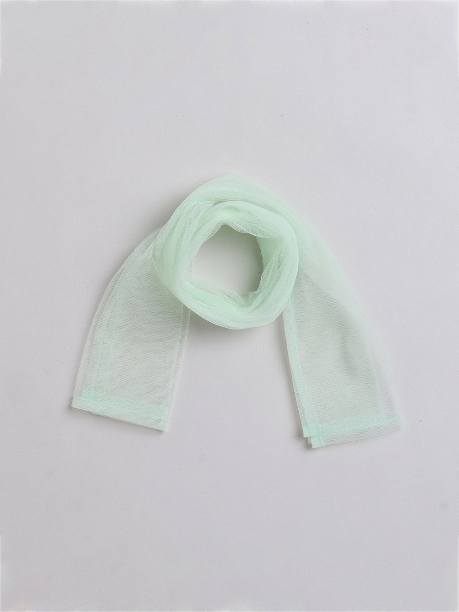 Many Frocks Kids Green & White Printed Kurta, Sharara with Dupatta