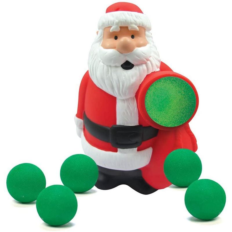 Hog Wild Santa Claus Christmas Popper Toy, Shoots Foam Balls!