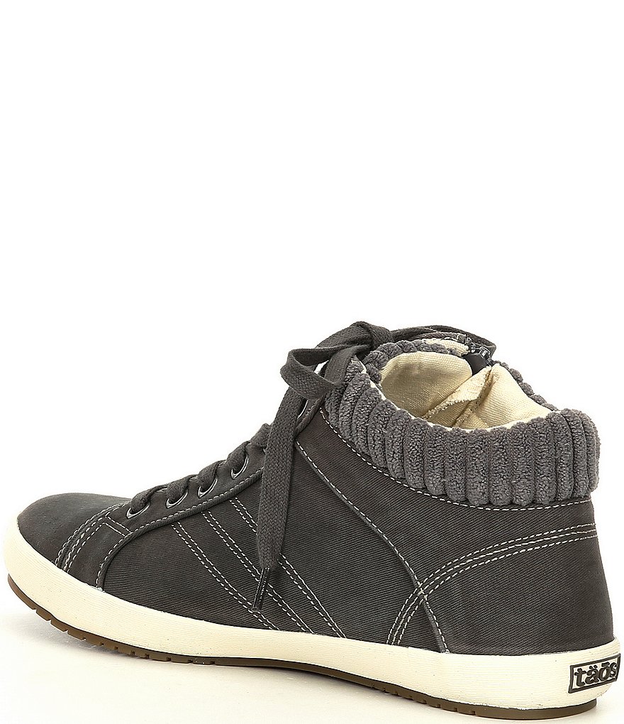 Taos Footwear Startup Hi-Top Vintage Lace-Up Sneakers