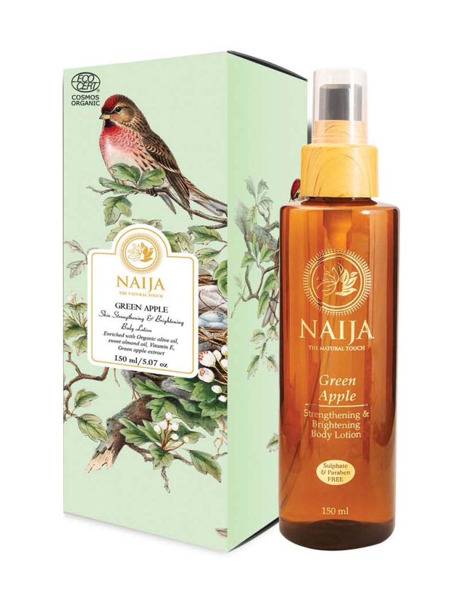 NAIJA Green Apple Skin Strengthening and Brightening Body Lotion - 150 ml