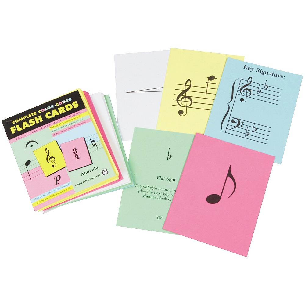 Alfred 89 Color-Coded Flash Cards