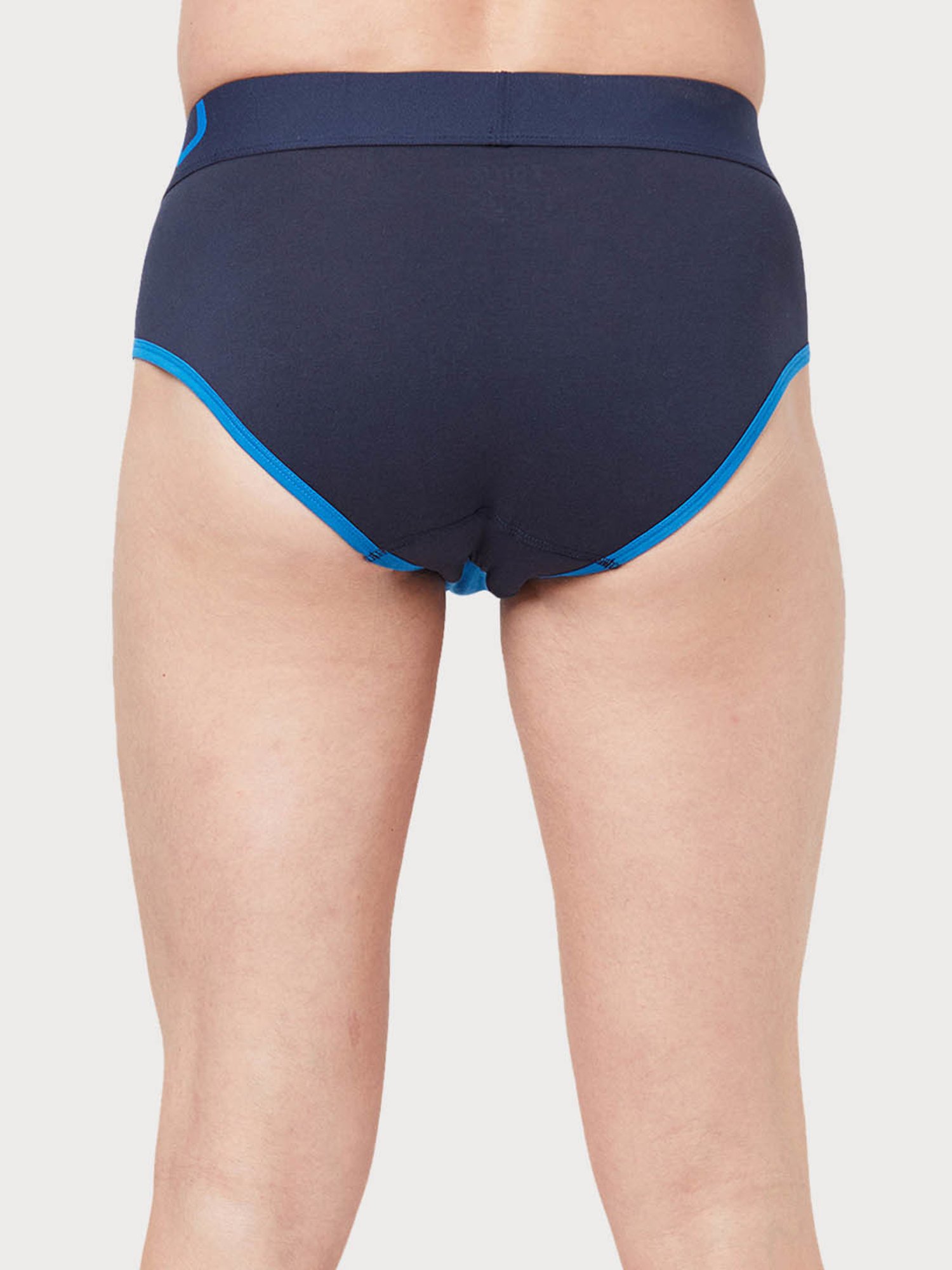 Zoiro Legion Blue & Directory Blue Regular Fit Briefs - Pack Of 2