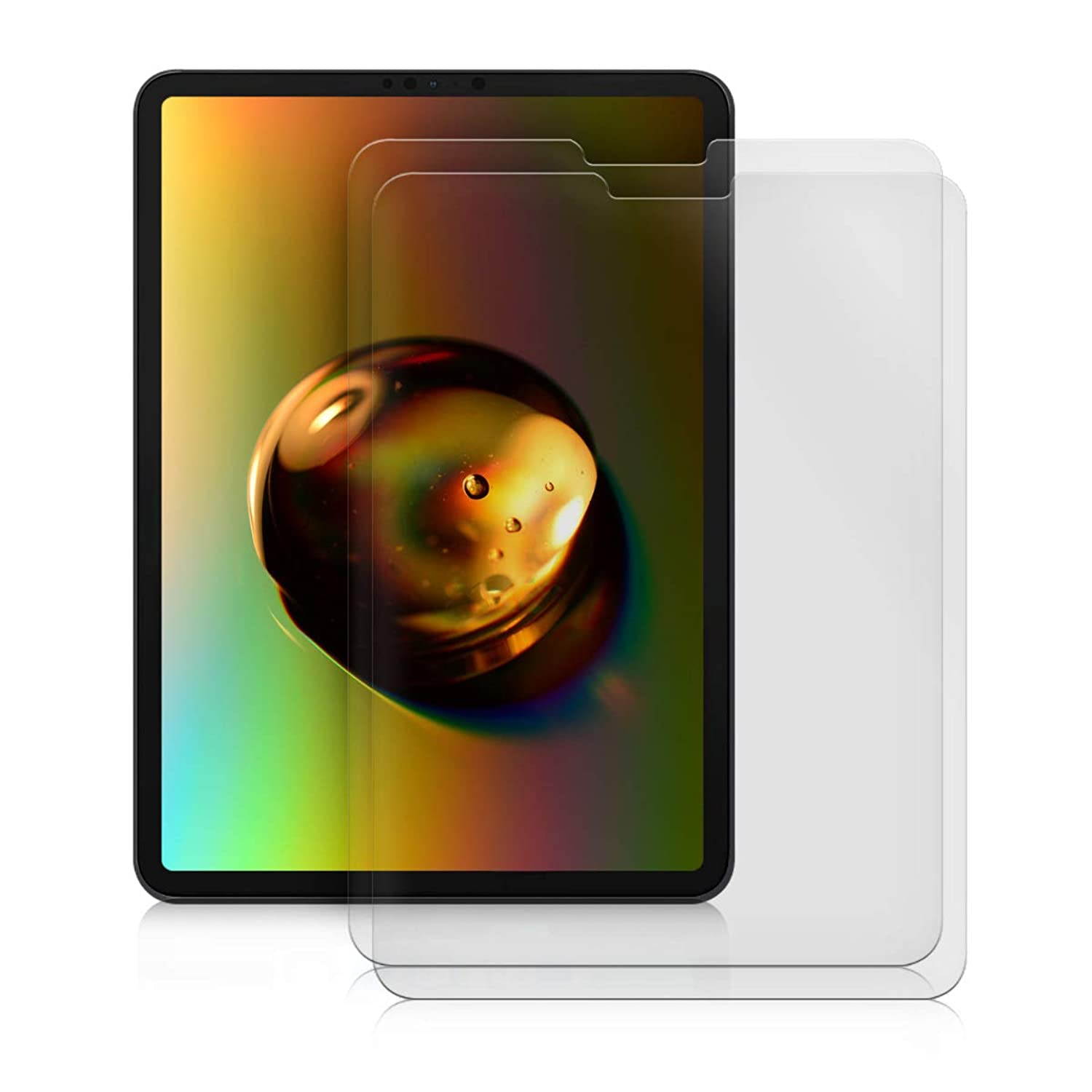 kwmobile 2X Screen Protectors Compatible with Apple iPad Pro 11" (2018) - Anti-Scratch, Anti-Fingerprint Matte Tablet Display Films