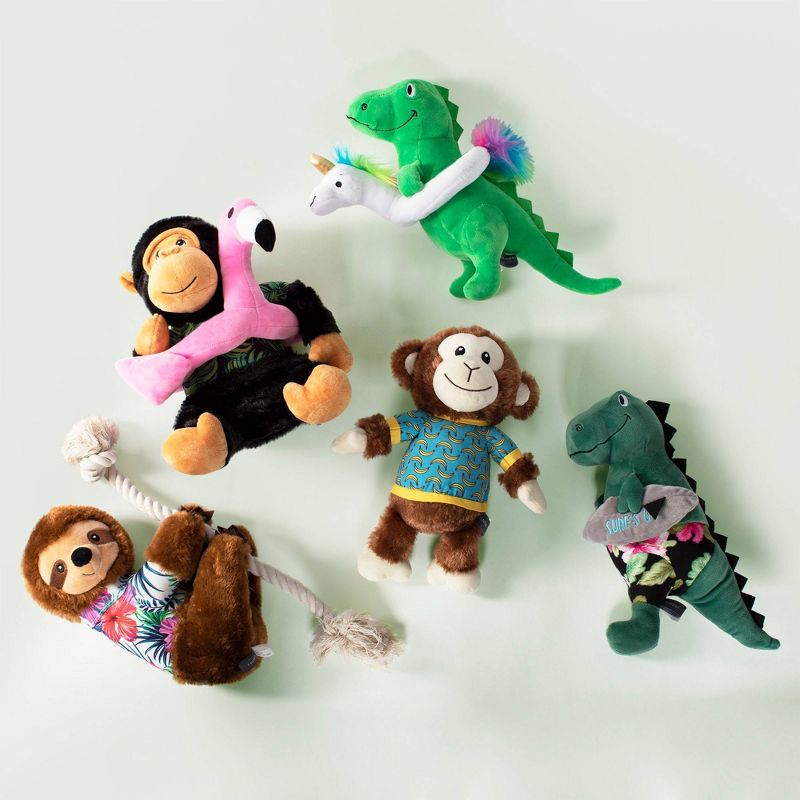 NERF Blitz Squeak Football Dog Toy - Green - 7"