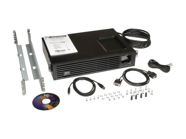 SmartPro 120V 1000VA 800W Line-Interactive Sine Wave UPS, 2U, WEBCARDLX, LCD, USB, DB9, 6 Outlets