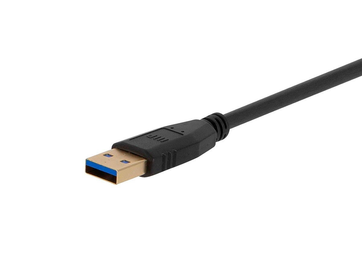 Monoprice USB 3.0 Type-C to Type-A Cable - 1.5 Feet - Black, For Nintendo Switch, Samsung Galaxy S10 S9 S8 Note, Android Google Pixel - Select Series