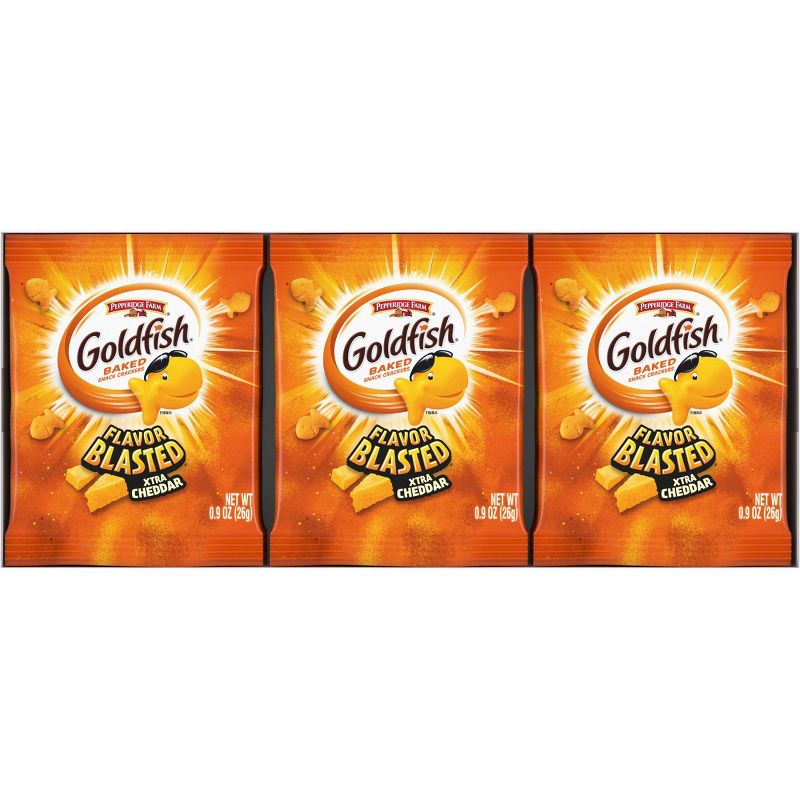 Goldfish Flavor Blasted Xtra Cheddar Crackers Multipack Tray - 8.1oz - Pepperidge Farm