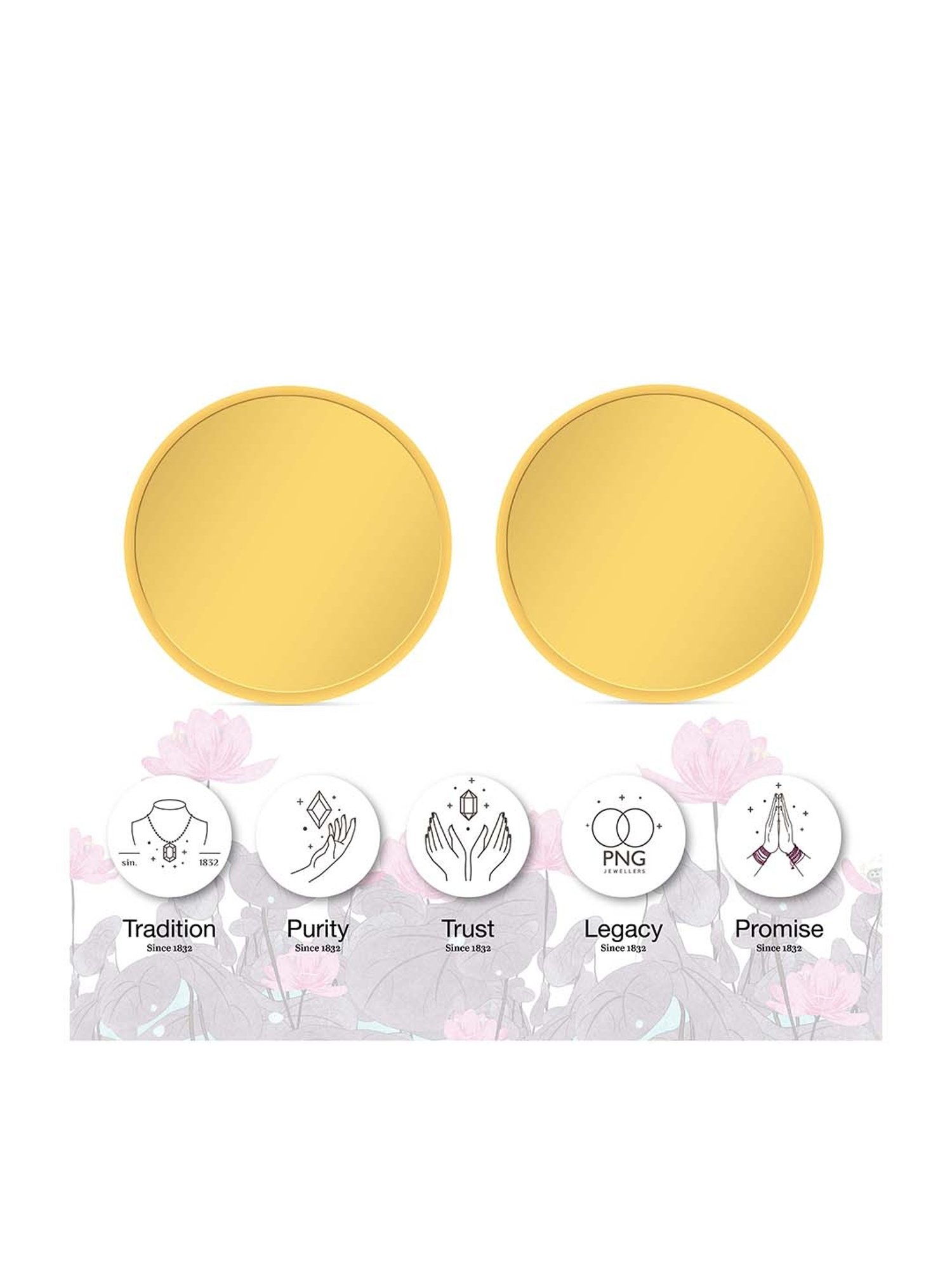 P.N.Gadgil Jewellers 24k (995) 1gm Plain Yellow Gold Coin