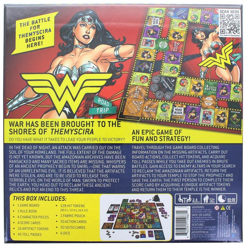 NMR Distribution DC Comics Wonder Woman Road Trip Board Game