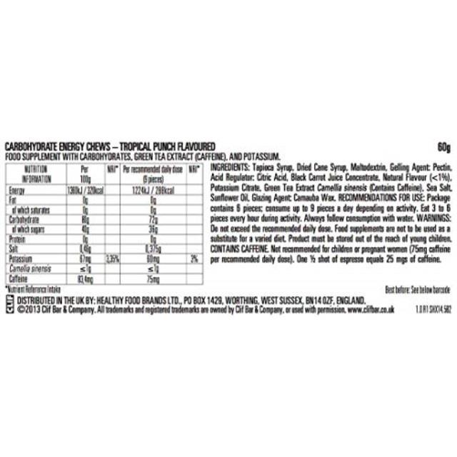 clif shot blok tropical punch