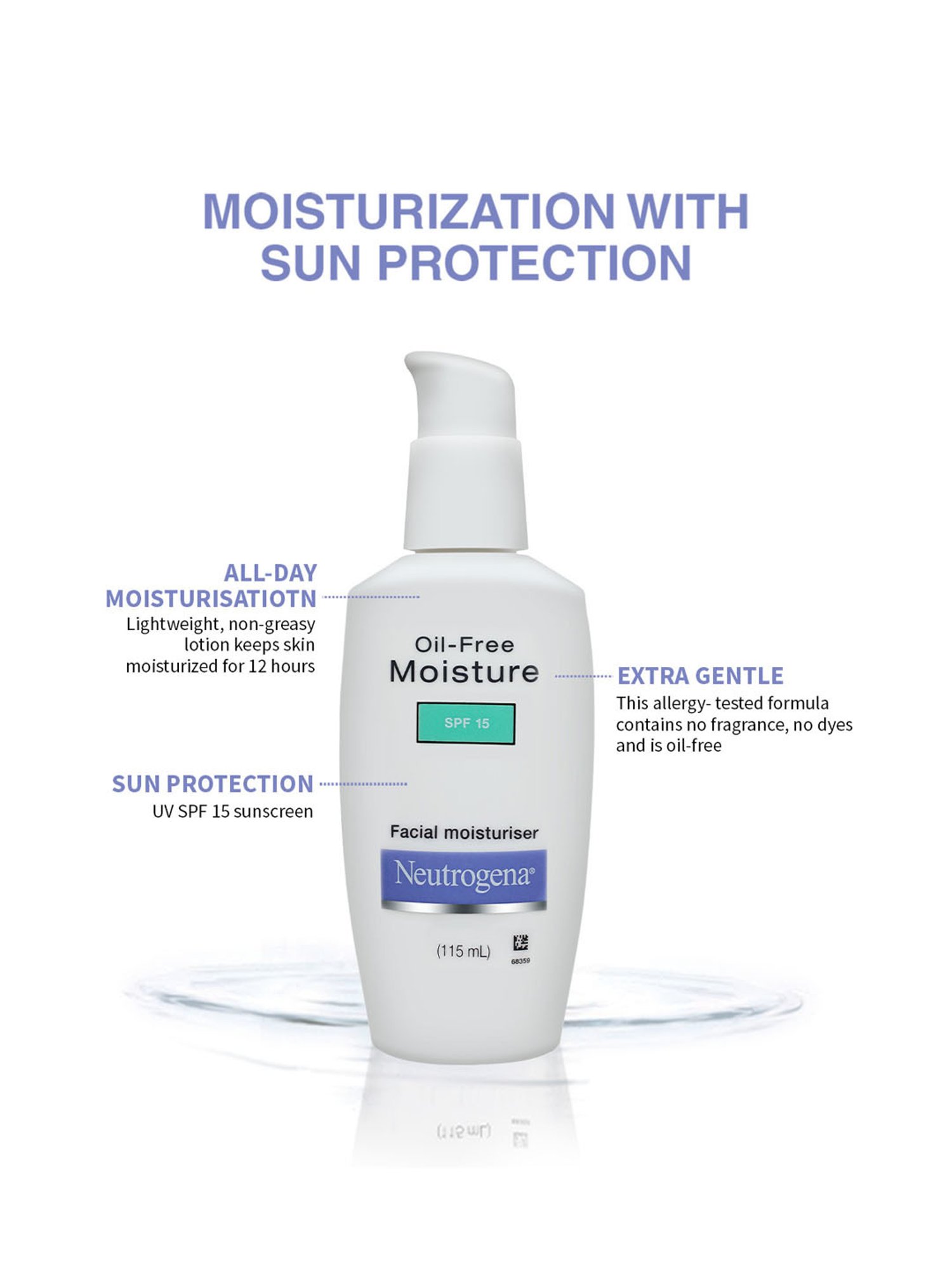 Neutrogena Oil-Free Facial Moisturiser SPF 15 - 115 ml