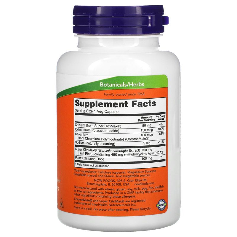 Now Foods Super CitriMax, 90 Veg Capsules, Weight Loss Supplements
