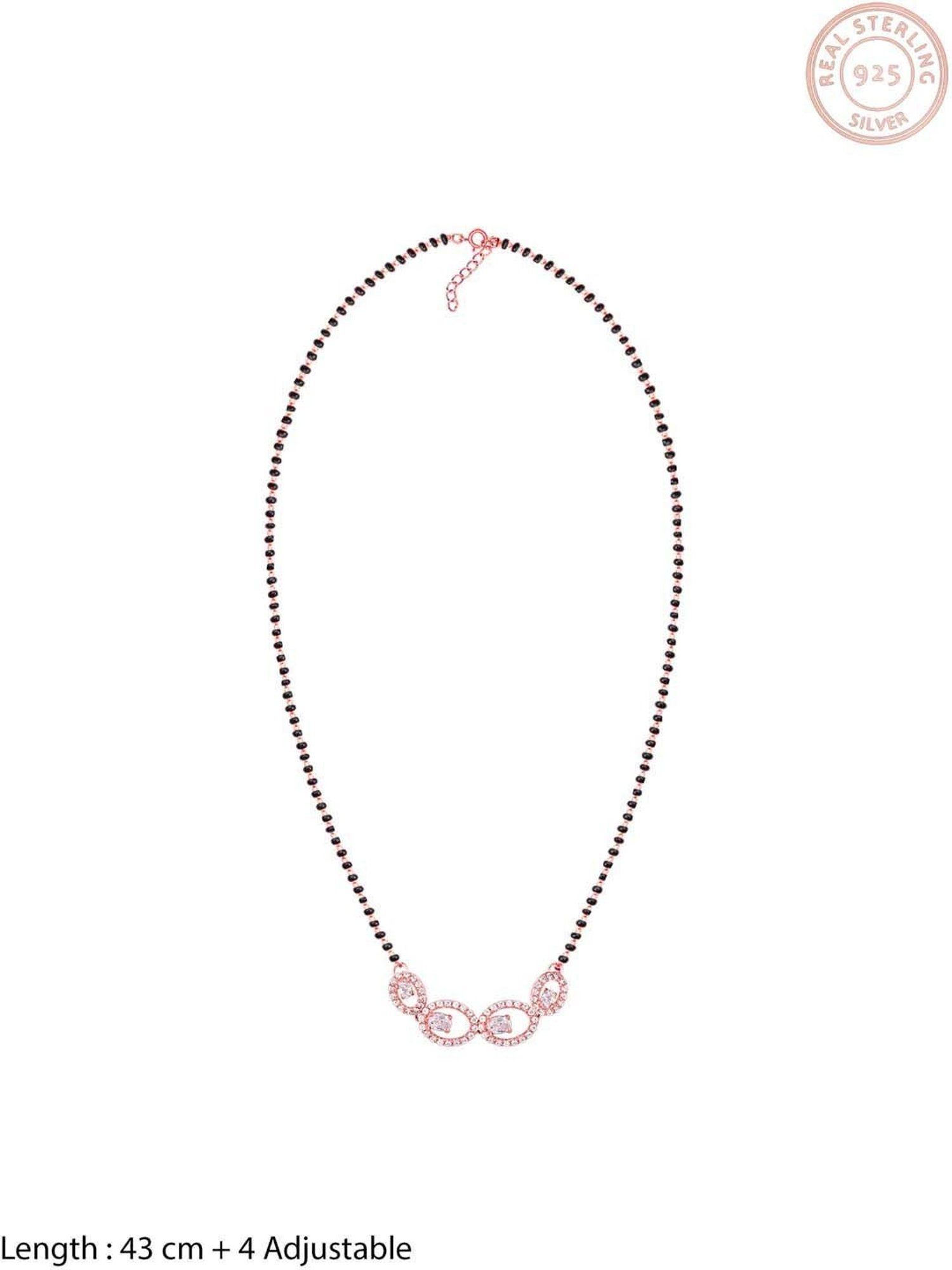 GIVA 92.5 Sterling Silver Eternal Love Mangalsutra for Women