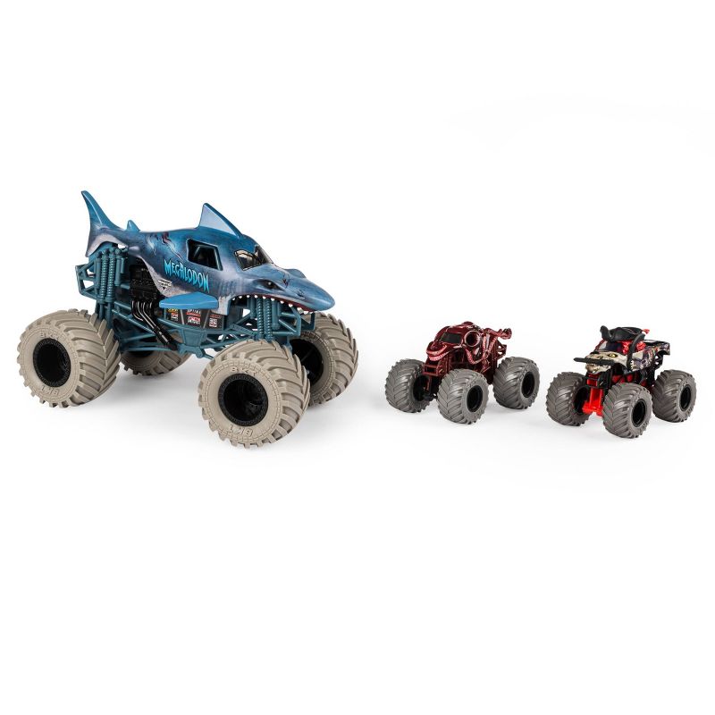 Monster Jam 3-Pack Bundle - Into the Deep - Megalodon