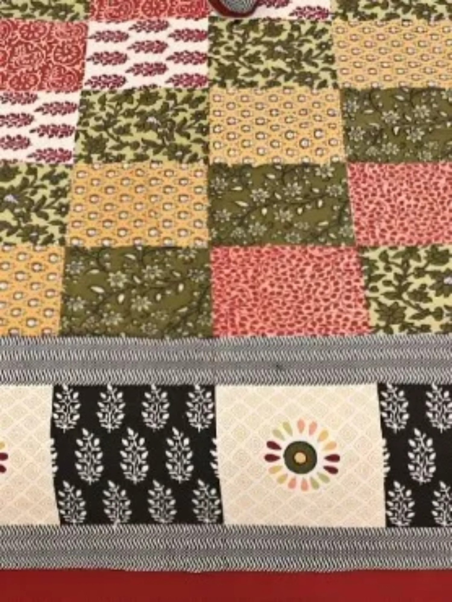 Maspar Blue Cotton 200 TC Reversible Duvet Cover Set