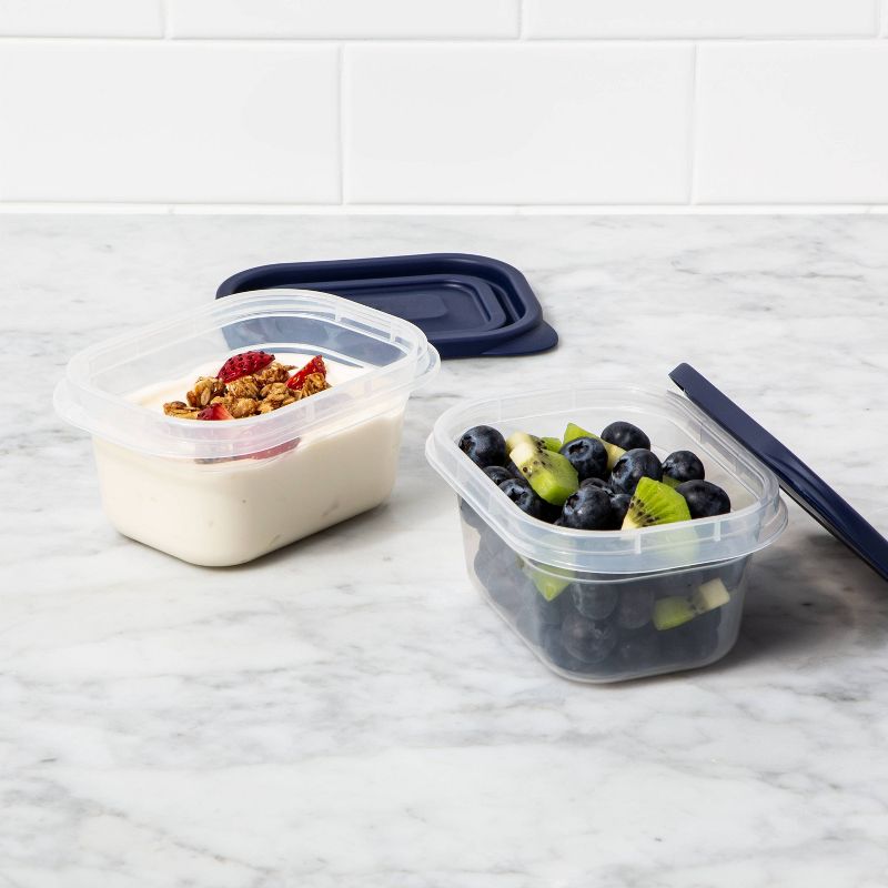 4ct Press Lid Plastic Food Storage Set - Made By Design™