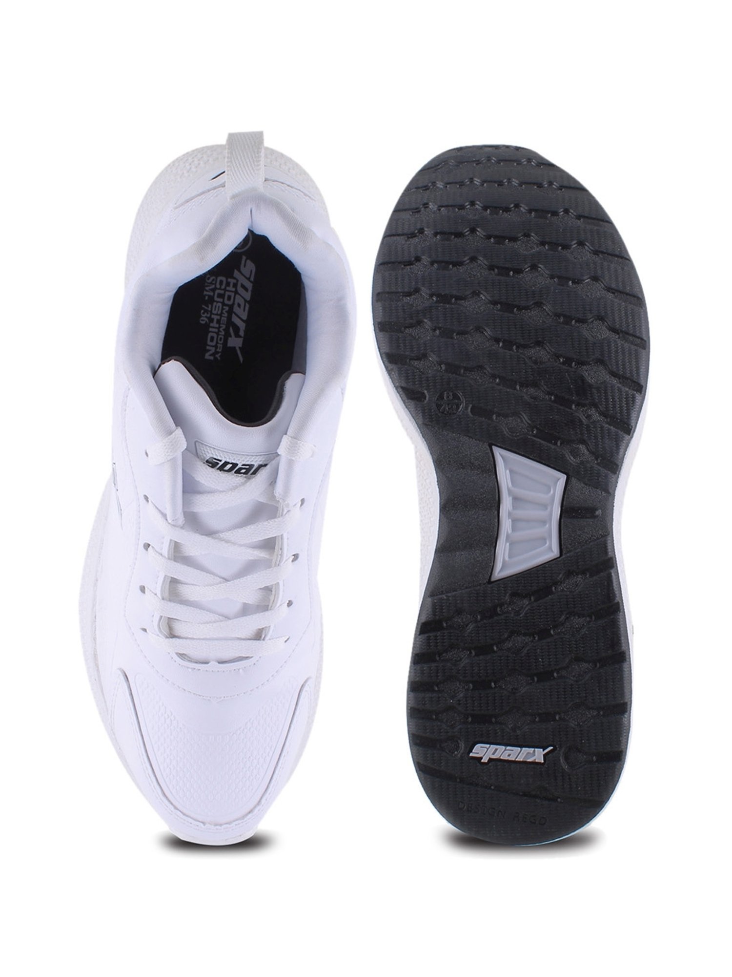 Sparx Men's White Running Shoes